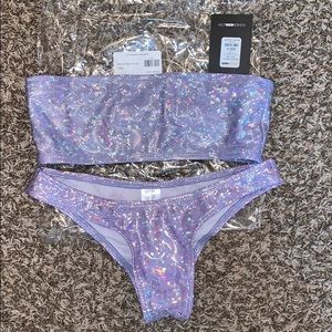 Purple shimmer two piece